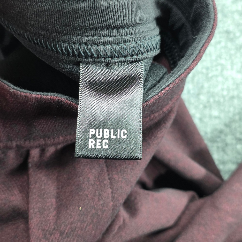 Public Rec All Day Every Day Joggers Burgundy Maroon Heather Mens 42/32 Stretch - Picture 6 of 12
